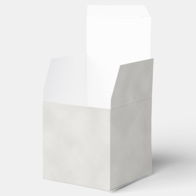 Light Gray Parchment Texture Background Favor Boxes (Opened)