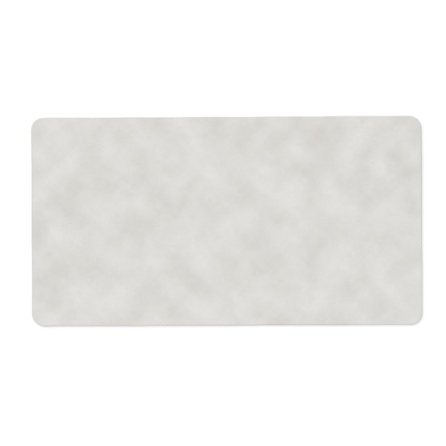 Light Gray Parchment Texture Background Label (Front)