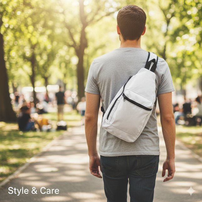 Light Gray Print Cut Sew Sling Bag for You (Light Gray Print Cut Sew Sling Bag for You)