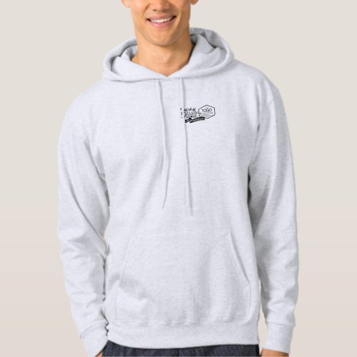 Light Gray Pullover Sweatshirt with Pocket Logo