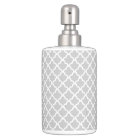 Light Gray Quatrefoil