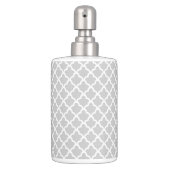 Light Gray Quatrefoil Bathroom Set (Front)
