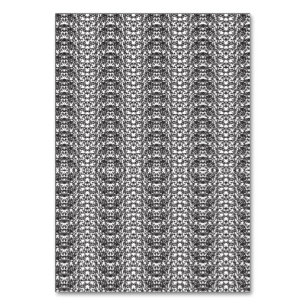 Light gray repeating V-shaped pattern on a white b Table Number