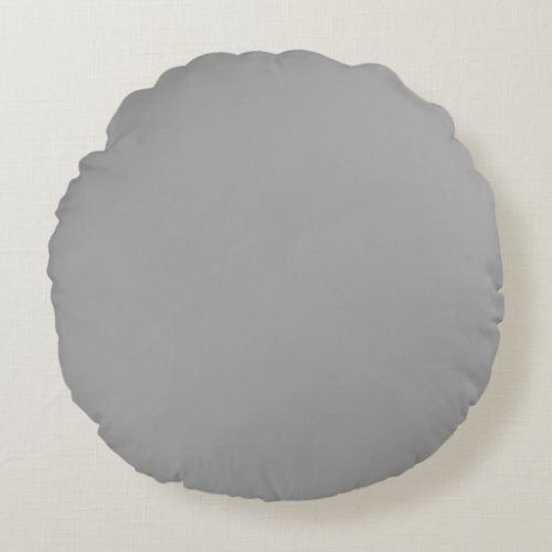 Light Gray Round Pillow