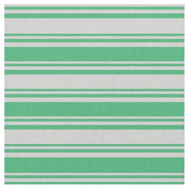 Light Gray & Sea Green Pattern Fabric (Close Up)