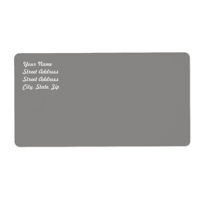 Light Gray Shipping Label (Front)