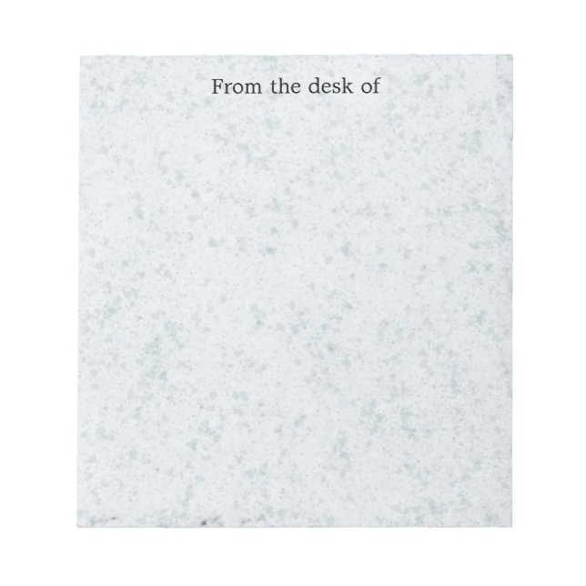 Light Gray Speckled Notepad (Front)