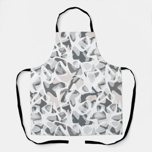 Light Gray Spots Abstract spotted pattern  Apron