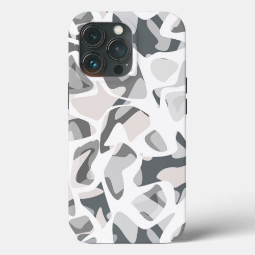 Light Gray Spots Abstract spotted pattern  iPhone 13 Pro Case