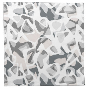 Light Gray Spots Abstract spotted pattern  Cloth Napkin
