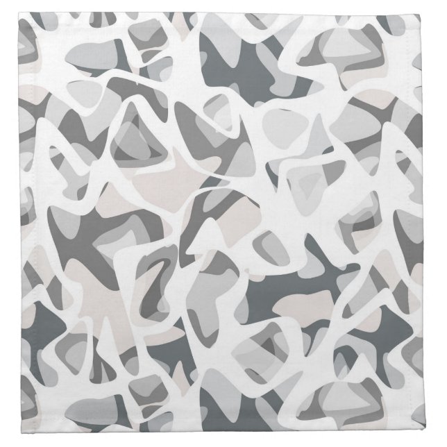 Light Gray Spots Abstract spotted pattern  Cloth Napkin (Front)