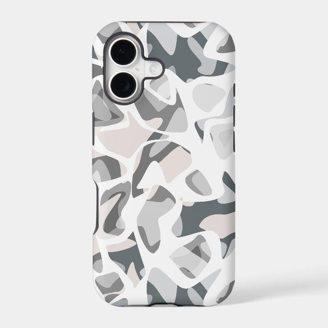 Light Gray Spots Abstract spotted pattern  Iphone Case (Back)