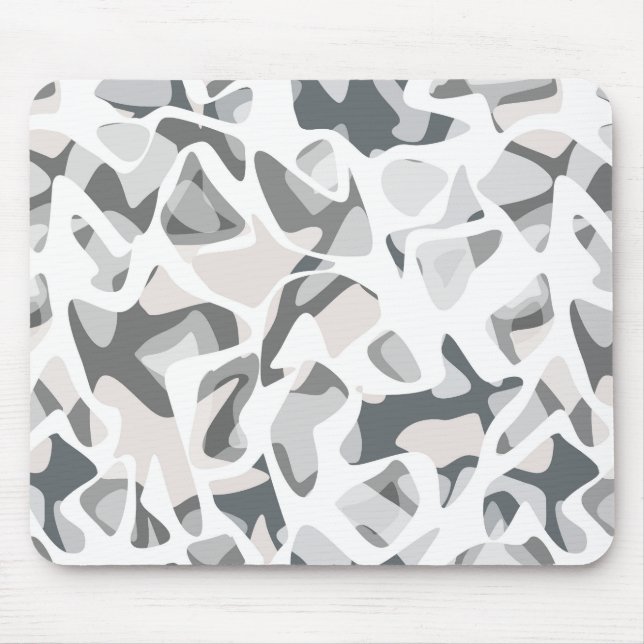 Light Gray Spots Abstract spotted pattern  Mouse Pad (Front)