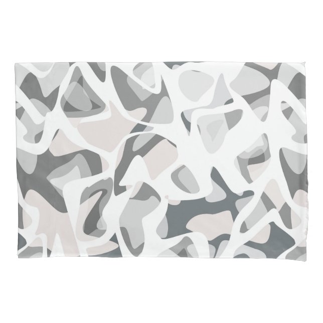 Light Gray Spots Abstract spotted pattern  Pillow Case (Front)