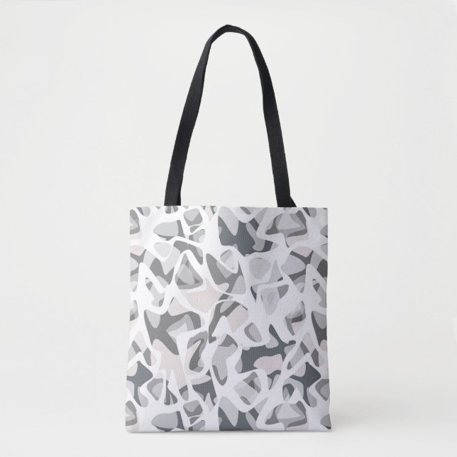 Light Gray Spots Abstract spotted pattern  Tote Bag (Front)