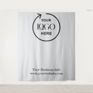 Light Gray Step & Repeat Logo Backdrop