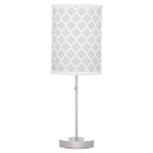 Light Gray White Moroccan Quatrefoil Pattern #5