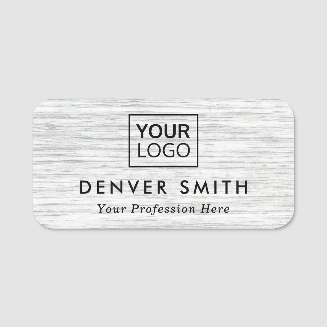 Light Gray Wood Grain Look Name And Title Name Tag Zazzle light-gray-wood-grain-look-name-and-title-name-tag-zazzle