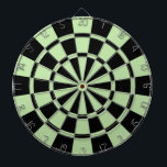 Light Green And Black Dartboard With Darts<br><div class="desc">Light Green And Black Dart Board</div>