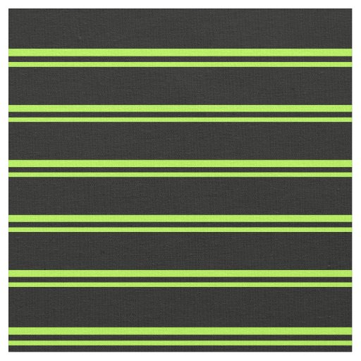 Light Green and Black Lines/Stripes Pattern Fabric