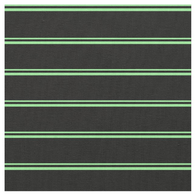 Light Green and Black Striped/Lined Pattern Fabric (Close Up)