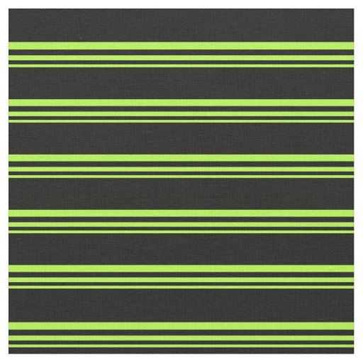 Light Green and Black Stripes/Lines Pattern Fabric