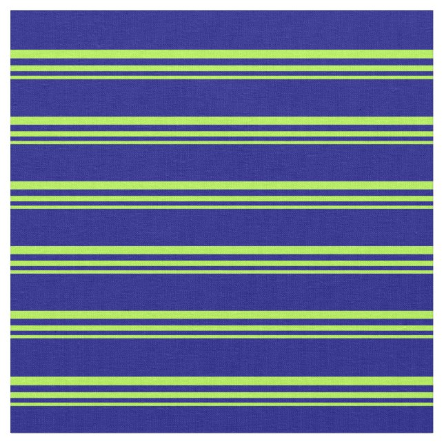 Light Green and Blue Lined/Striped Pattern Fabric (Close Up)