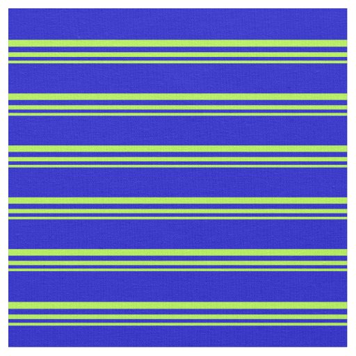 Light Green and Blue Lines/Stripes Pattern Fabric