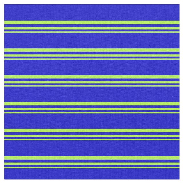 Light Green and Blue Lines/Stripes Pattern Fabric (Close Up)