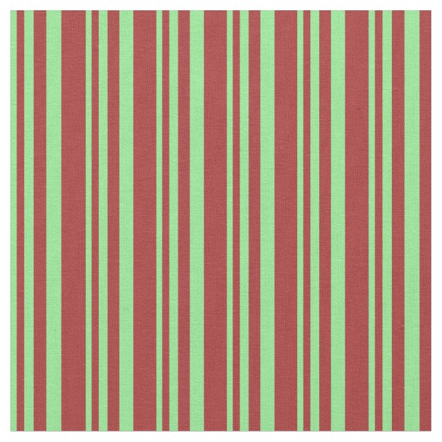 Light Green and Brown Pattern of Stripes Fabric (Close Up)