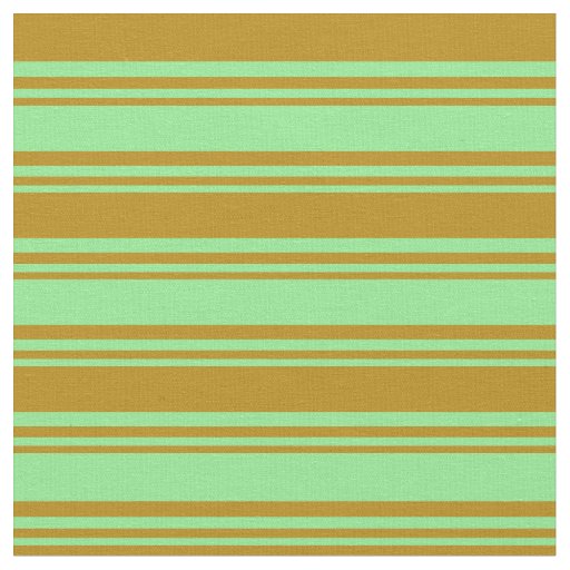 Light Green and Dark Goldenrod Colored Pattern Fabric
