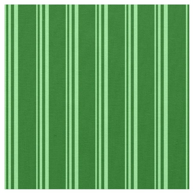 Light Green and Dark Green Lines Pattern Fabric (Close Up)