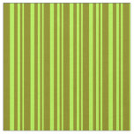 [ Thumbnail: Light Green and Green Stripes/Lines Pattern Fabric ]