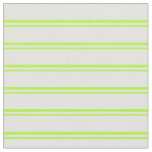[ Thumbnail: Light Green and Light Yellow Colored Lines Fabric ]