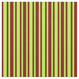 Light Green and Maroon Colored Stripes Pattern Fabric