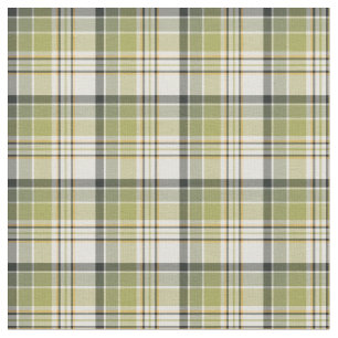 Light Green and Navy Blue Rustic Plaid Fabric