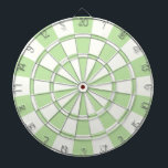 Light Green And White Dartboard With Darts<br><div class="desc">Light Green And White Dart Board</div>