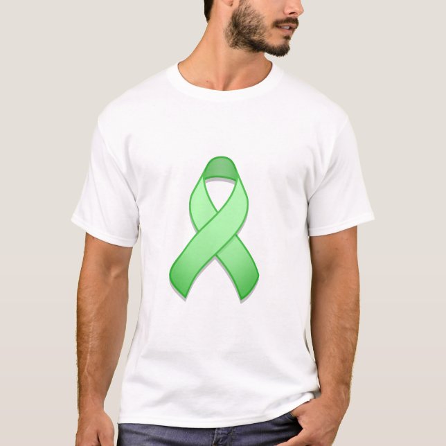Light Green Awareness Ribbon T-Shirt (Front)