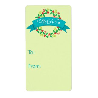 Light Green Believe Christmas