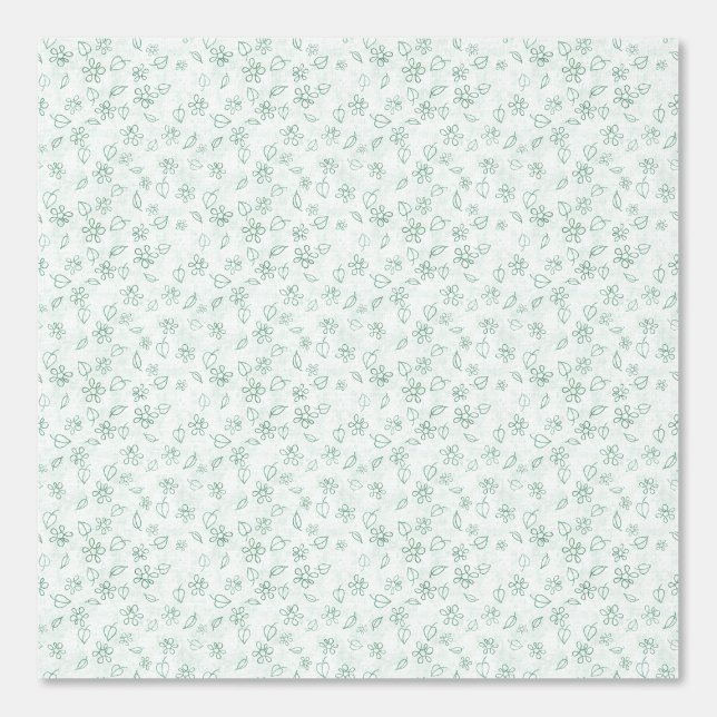 Light Green Botanical Foliage Wallpaper (Front)