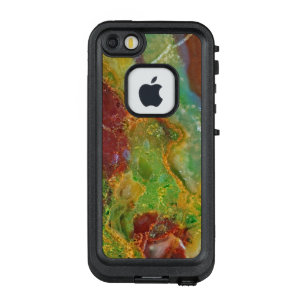 Light Green & Brown Marble Design 5 LifeProof FRĒ iPhone SE/5/5s Case