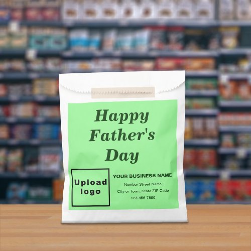 Light Green Business Brand Fathers Day Paper Bag