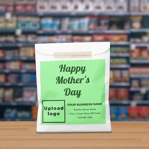 Light Green Business Brand Mothers Day Favor Bag