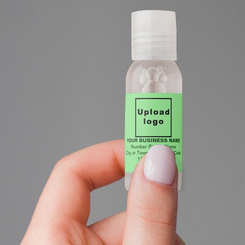 Light Green Business Brand on Hand Sanitizer