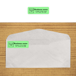Light Green Business Return Address Label