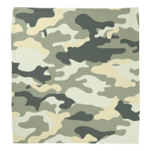 Light Green Camouflage Pattern Bandana