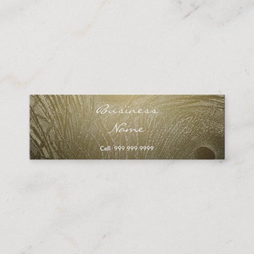 Create Your Business Card Peacock Feather