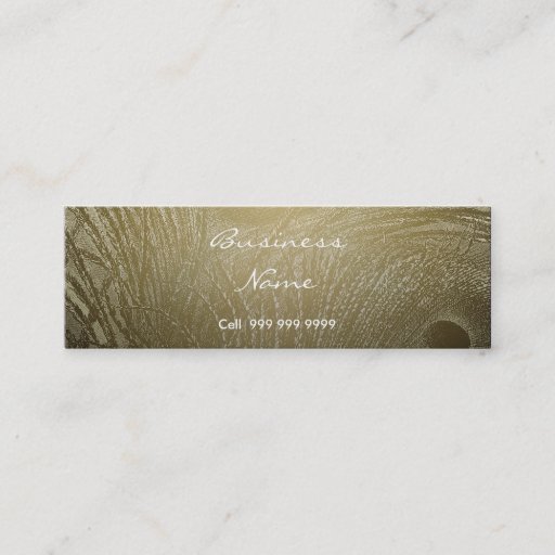 Customizable Create Your Business Card Peacock Feather