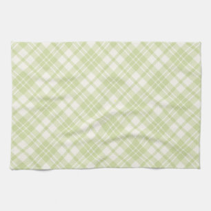Light green checkered kitchen Towel