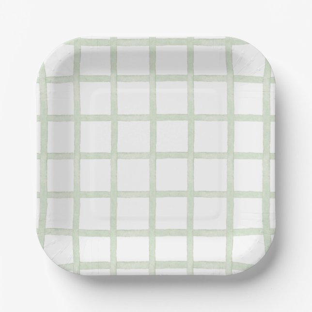 Light Green Checkered Plates  (Front)